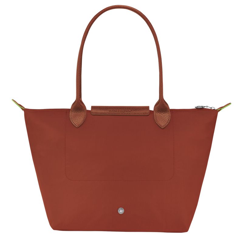 Longchamp Le Pliage Green M Women Tote Bag Brown | Australia-017DZAIGF