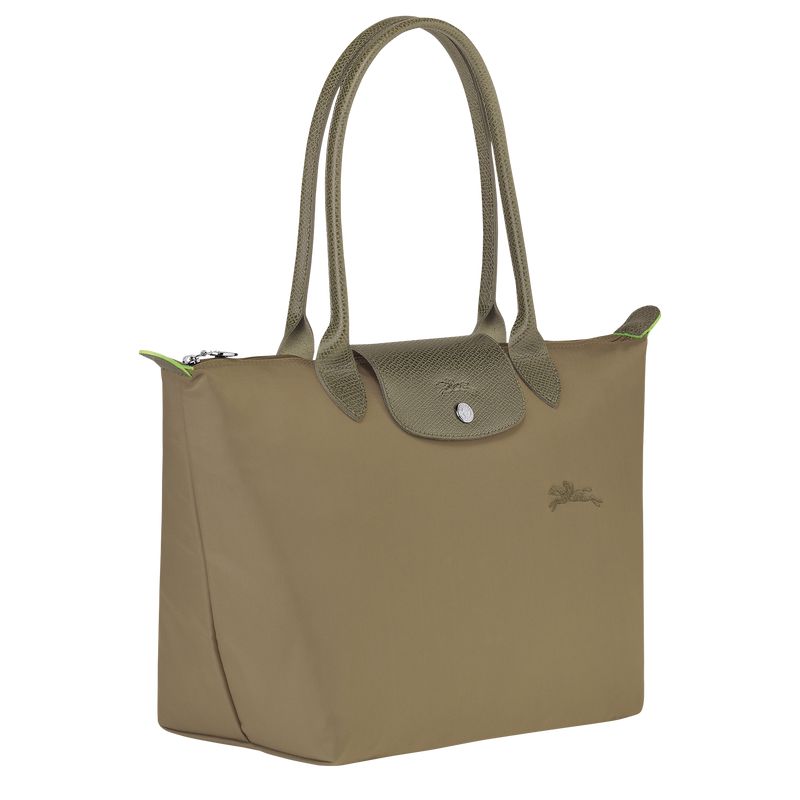Longchamp Le Pliage Green M Women Tote Bag Olive | Australia-570XQSAMT