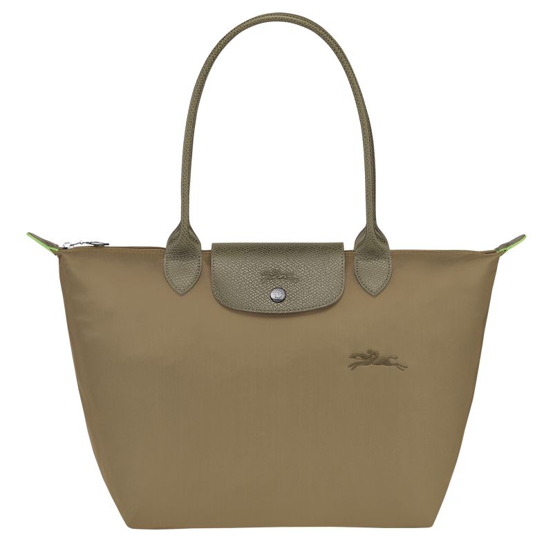 Longchamp Le Pliage Green M Women Tote Bag Olive | Australia-570XQSAMT