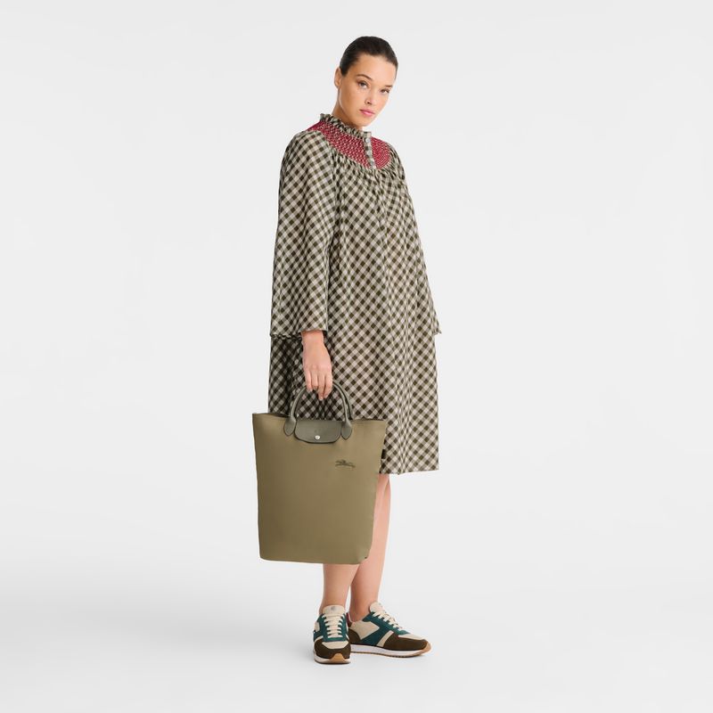 Longchamp Le Pliage Green M Women Tote Bag Olive | Australia-125DXFSOK