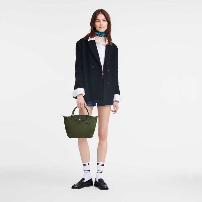 Longchamp Le Pliage Green S Women Handbag Dark Green | Australia-153OFIRCT