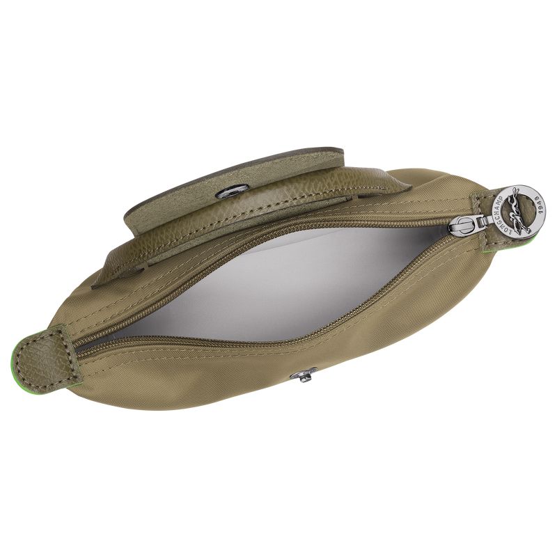 Longchamp Le Pliage Green With Handle Women Pouch Olive | Australia-745AKMQOU