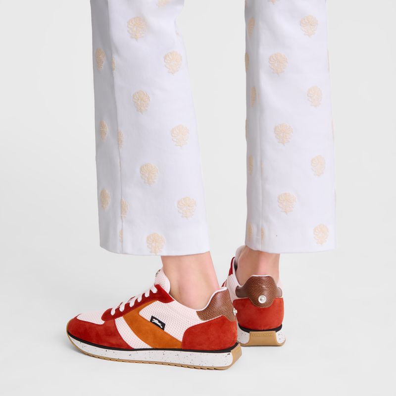 Longchamp Le Pliage Green Women Sneakers Red / Orange | Australia-607TFJKCO