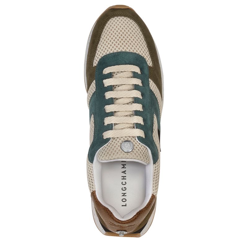Longchamp Le Pliage Green Women Sneakers Olive / Blue | Australia-657XPJBQY