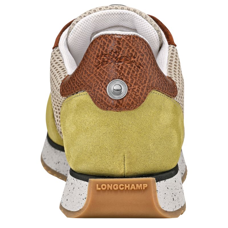 Longchamp Le Pliage Green Women Sneakers Light Green / Brown | Australia-907XOZFTE