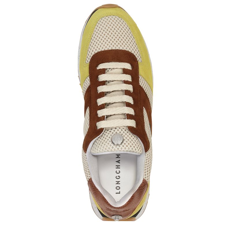 Longchamp Le Pliage Green Women Sneakers Light Green / Brown | Australia-907XOZFTE