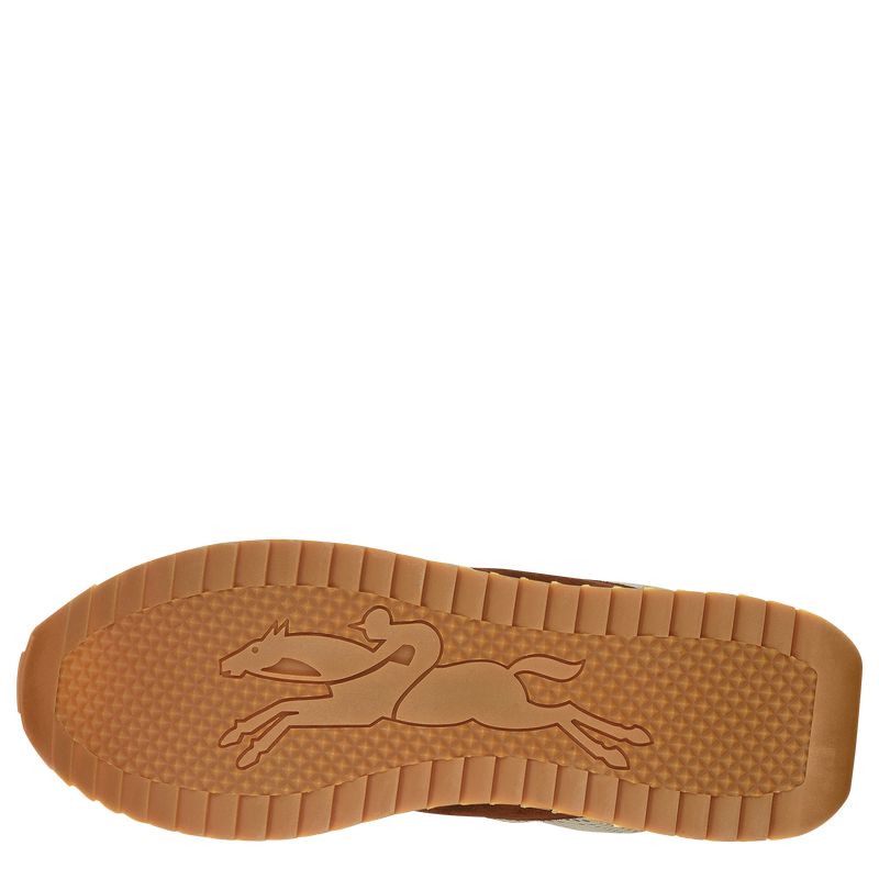 Longchamp Le Pliage Green Women Sneakers Light Green / Brown | Australia-907XOZFTE