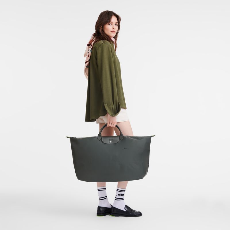Longchamp Le Pliage Green Xl Women Travel Bag Deep Grey | Australia-980OAGIJT