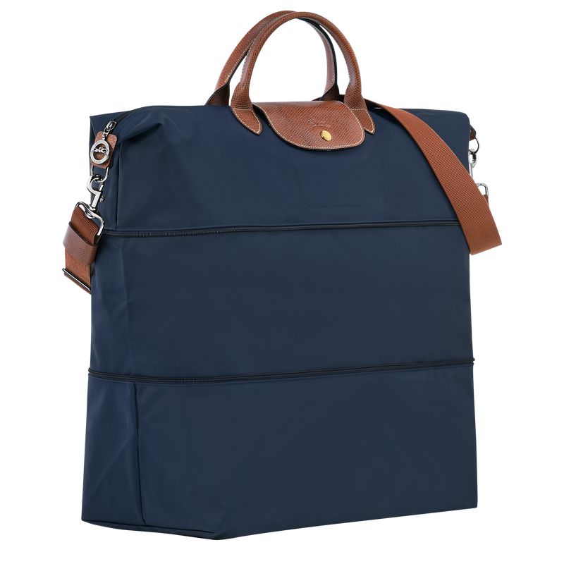 Longchamp Le Pliage Original Expandable Women Travel Bag Navy | Australia-192LOWAGD