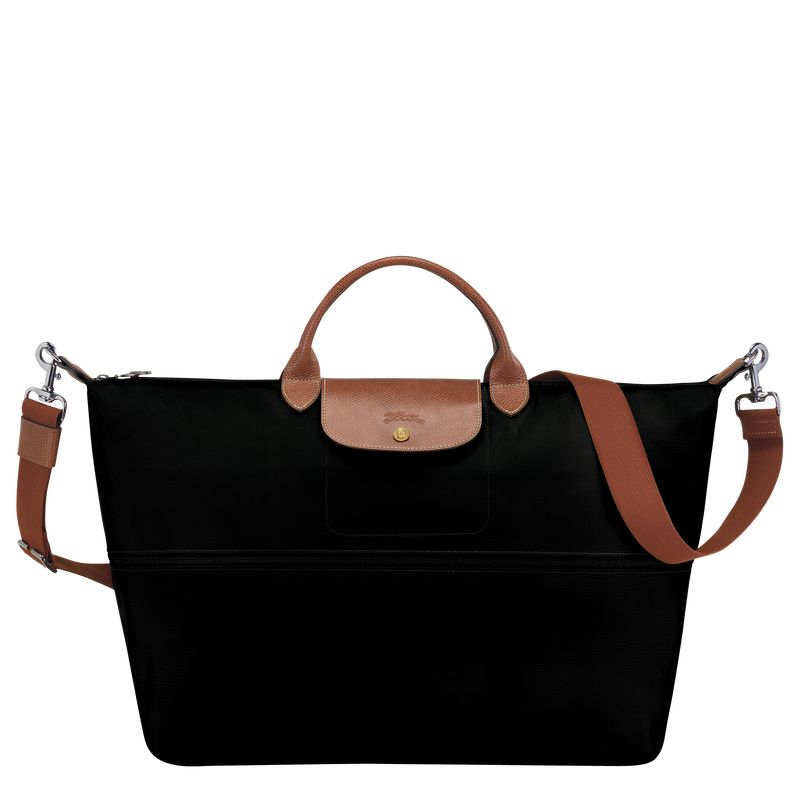 Longchamp Le Pliage Original Expandable Women Travel Bag Black | Australia-962LVWXAE