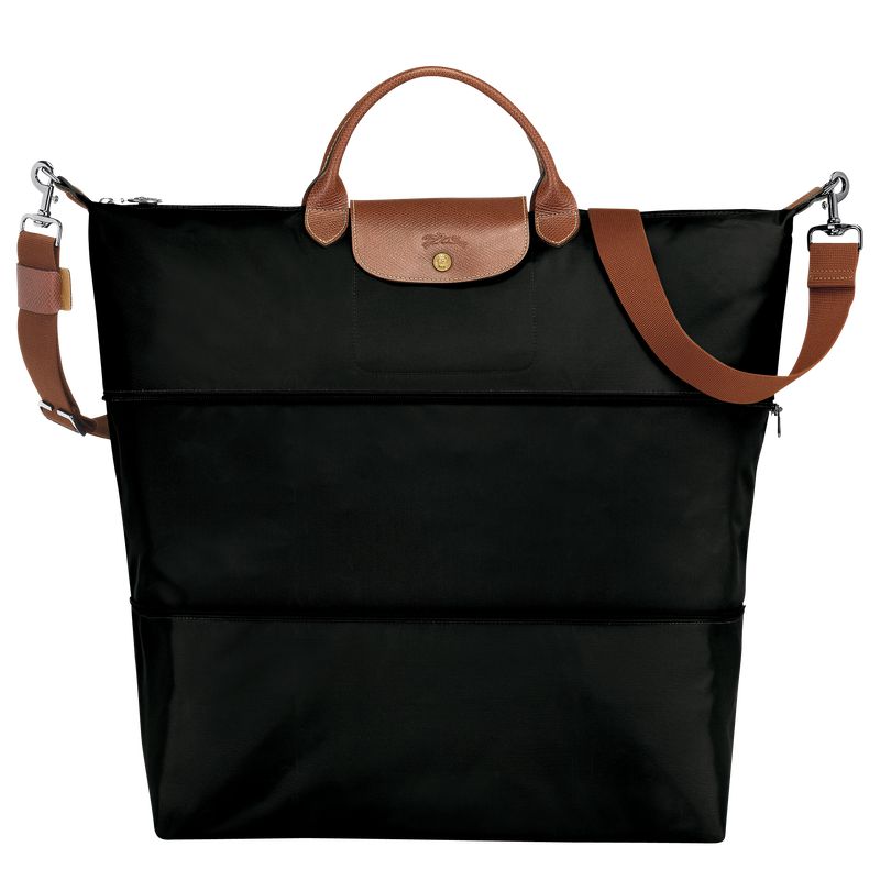 Longchamp Le Pliage Original Expandable Women Travel Bag Black | Australia-962LVWXAE