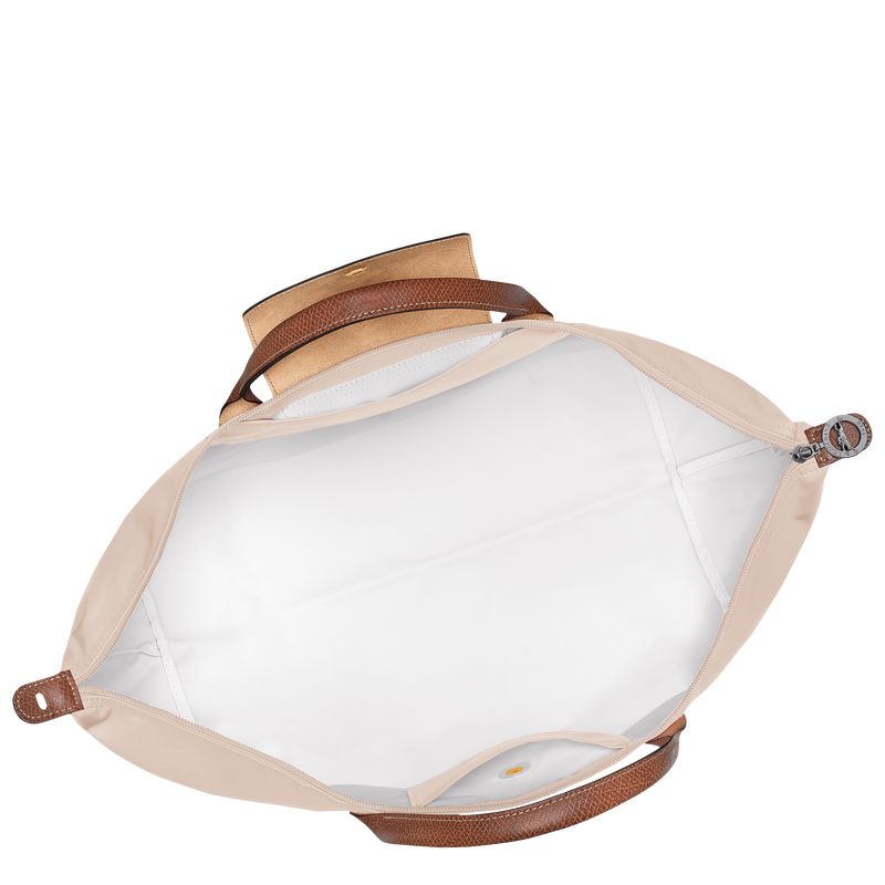 Longchamp Le Pliage Original L Men Travel Bag Beige | Australia-612WNFLOG