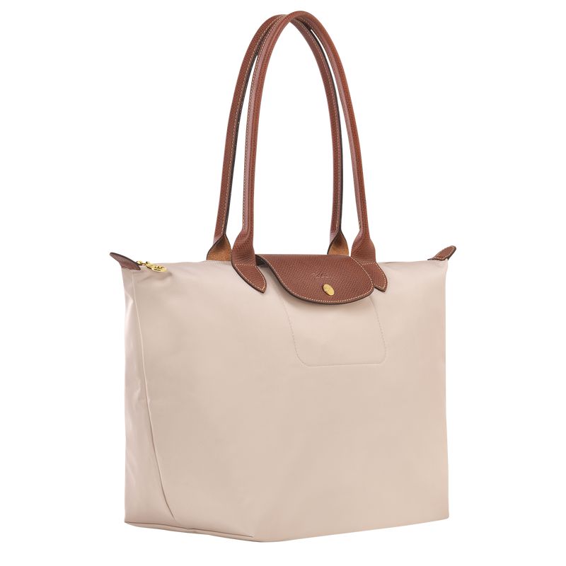 Longchamp Le Pliage Original L Women Tote Bag Beige | Australia-836CFDPEJ