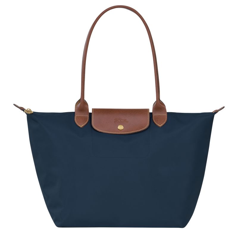 Longchamp Le Pliage Original L Women Tote Bag Navy | Australia-408SVDPQW