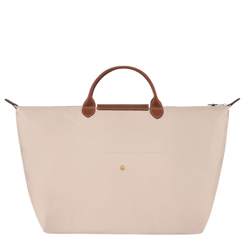 Longchamp Le Pliage Original L Women Travel Bag Beige | Australia-541ANEKRH