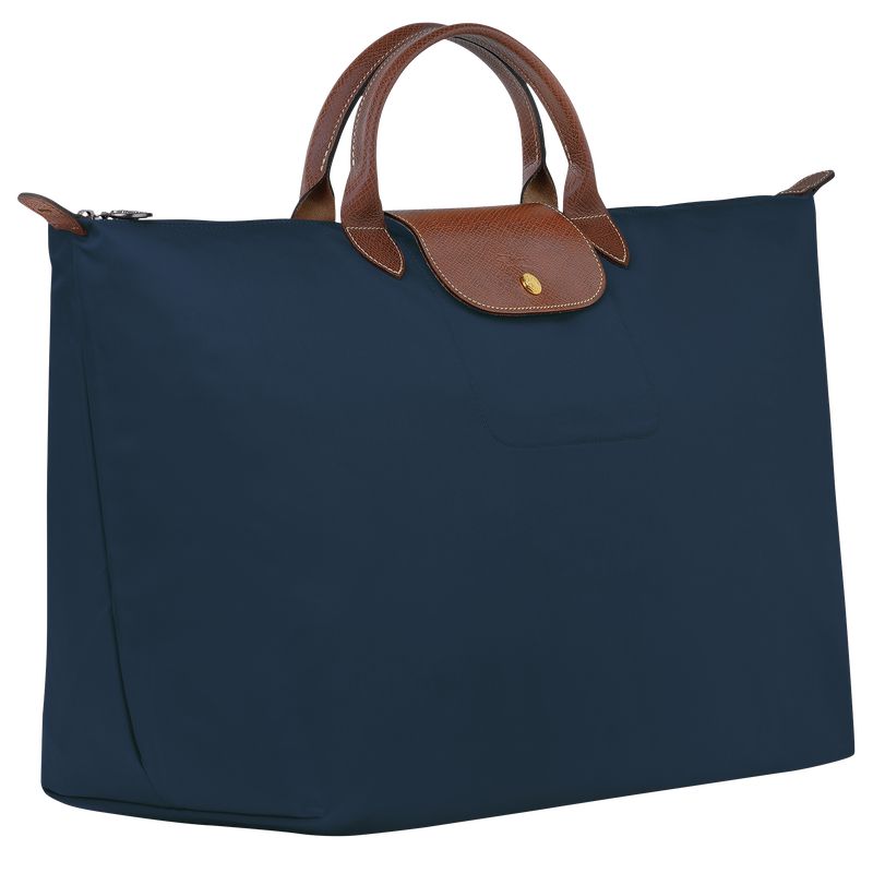 Longchamp Le Pliage Original L Women Travel Bag Navy | Australia-805KCVNLJ
