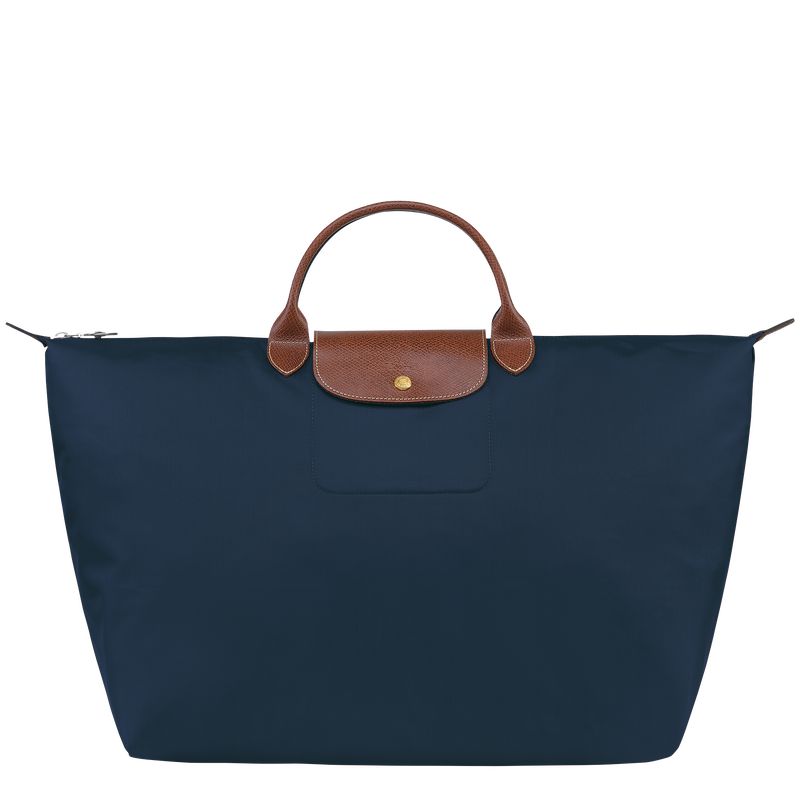 Longchamp Le Pliage Original L Women Travel Bag Navy | Australia-805KCVNLJ