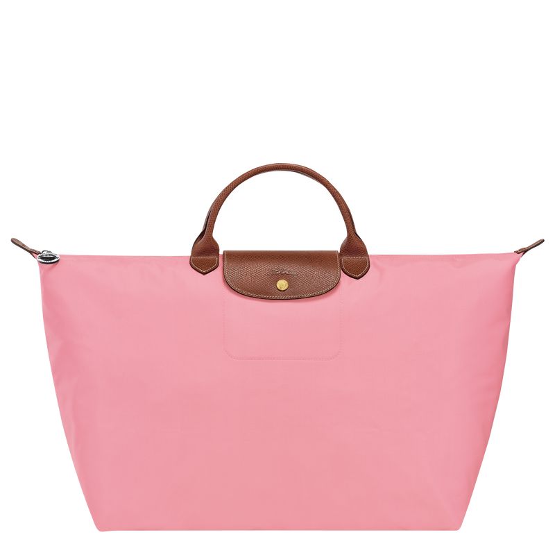Longchamp Le Pliage Original L Women Travel Bag Pink | Australia-851EVYTJU