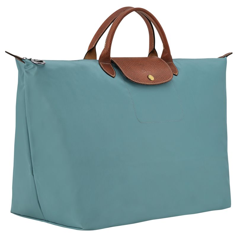 Longchamp Le Pliage Original L Women Travel Bag Blue | Australia-820CSVNXF
