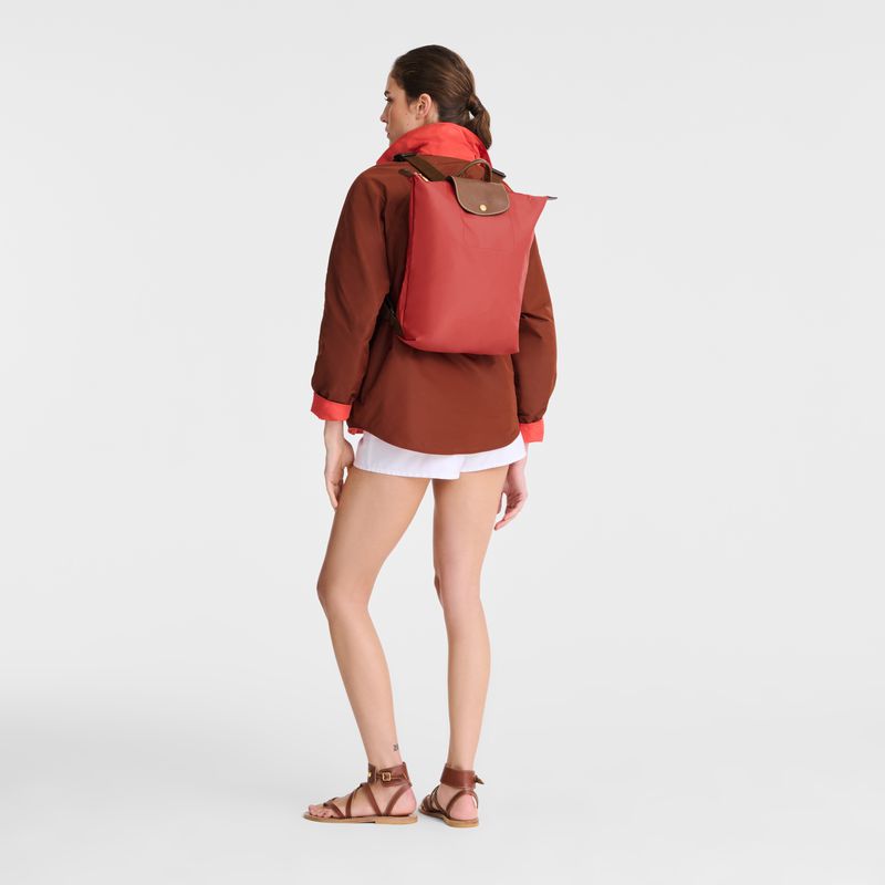 Longchamp Le Pliage Original M Men Backpack Pink | Australia-415KHJIVD