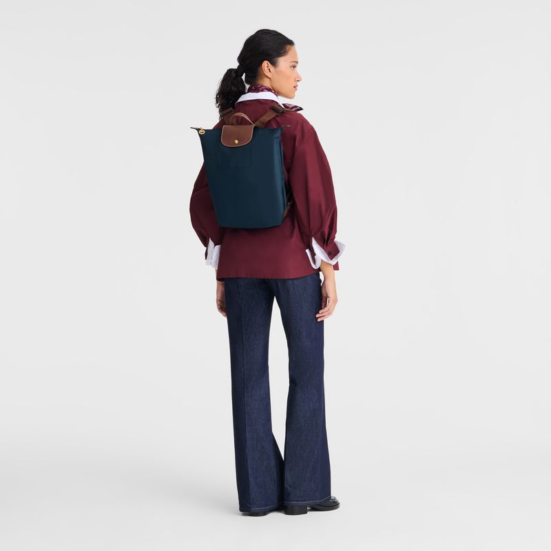 Longchamp Le Pliage Original M Men Backpack Navy | Australia-071XNGRVT