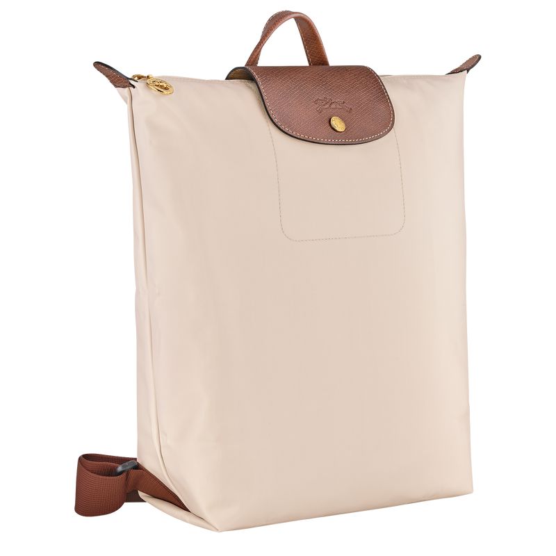 Longchamp Le Pliage Original M Women Backpack Beige | Australia-124YTNBQE