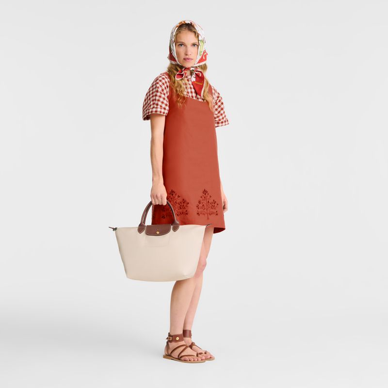 Longchamp Le Pliage Original M Women Handbag Beige | Australia-293KIYUHQ