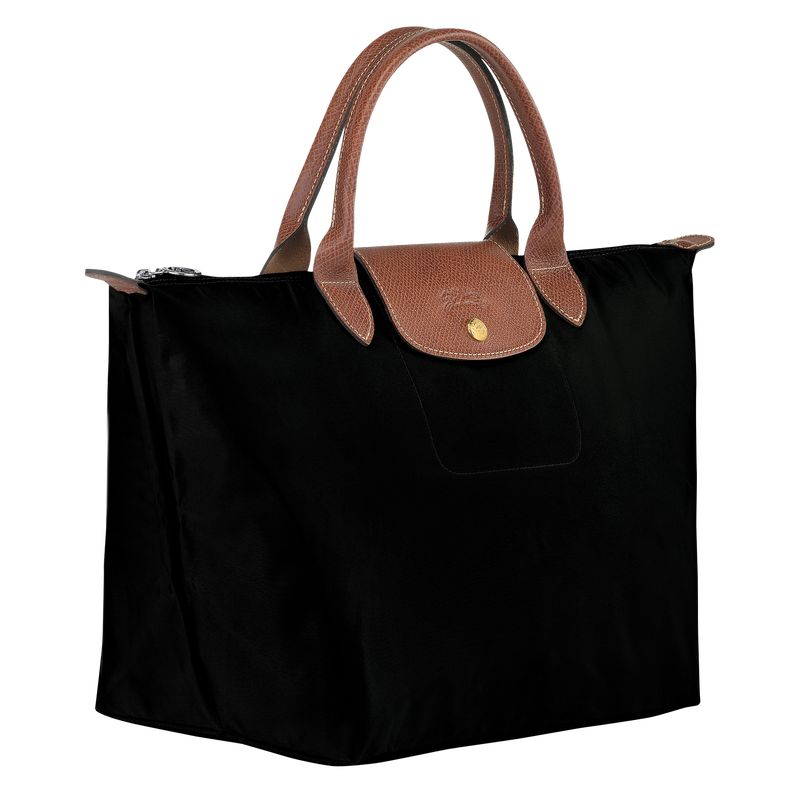 Longchamp Le Pliage Original M Women Handbag Black | Australia-617UFSPDC