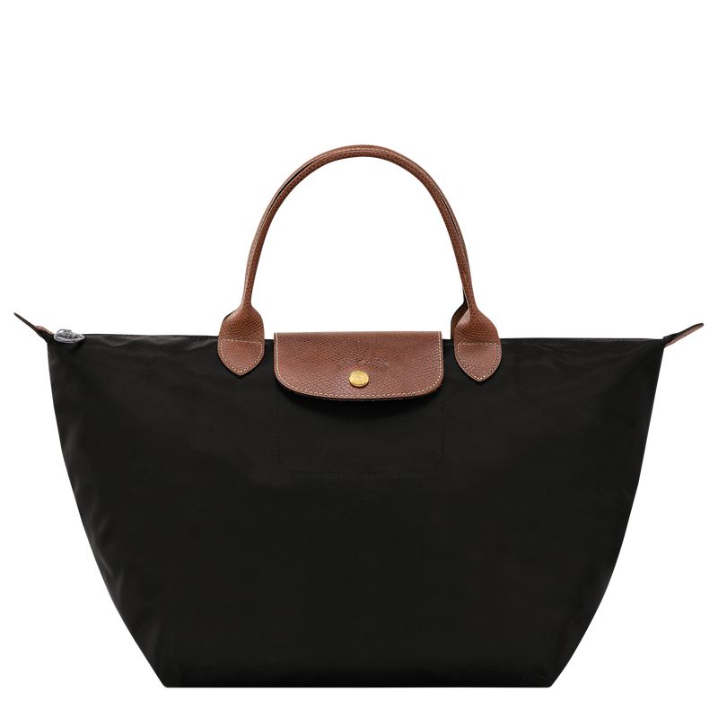 Longchamp Le Pliage Original M Women Handbag Black | Australia-617UFSPDC