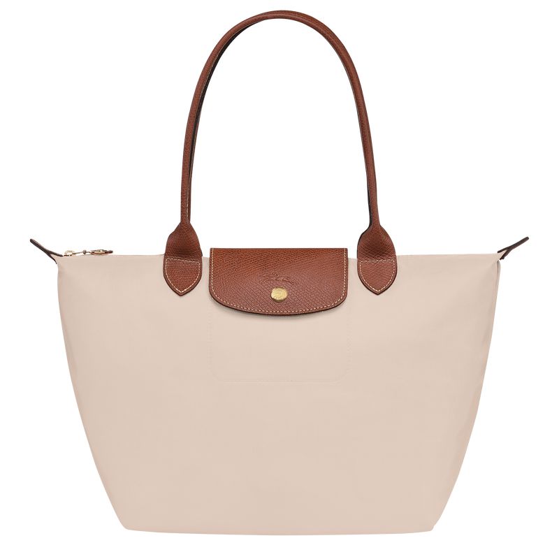 Longchamp Le Pliage Original M Women Tote Bag Beige | Australia-397GPOTUQ