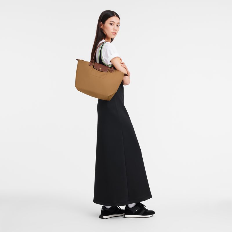 Longchamp Le Pliage Original M Women Tote Bag Brown | Australia-978HLWVEB