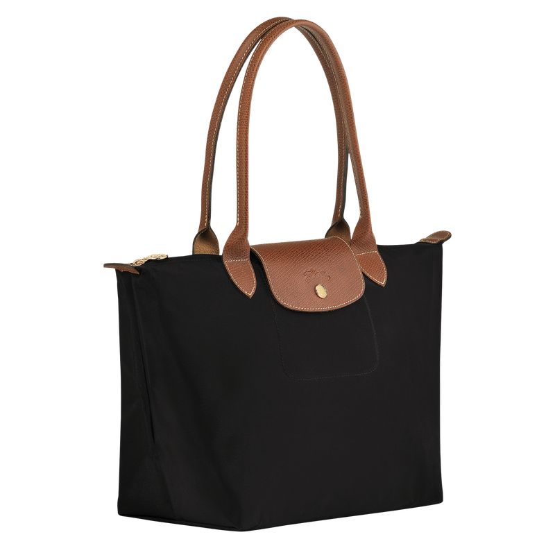 Longchamp Le Pliage Original M Women Tote Bag Black | Australia-916LXWSPM