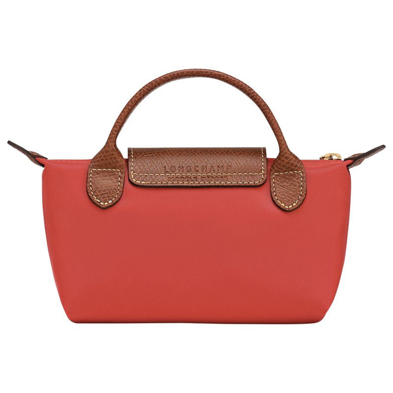 Longchamp Le Pliage Original With Handle Men Pouch Pink | Australia-736BNXKEM
