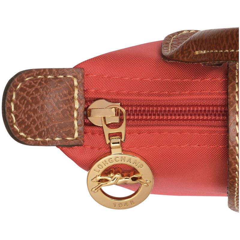 Longchamp Le Pliage Original With Handle Men Pouch Pink | Australia-736BNXKEM