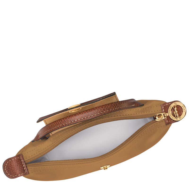 Longchamp Le Pliage Original With Handle Men Pouch Brown | Australia-609STHJRU