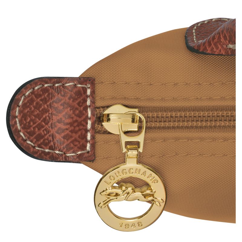 Longchamp Le Pliage Original With Handle Men Pouch Brown | Australia-609STHJRU