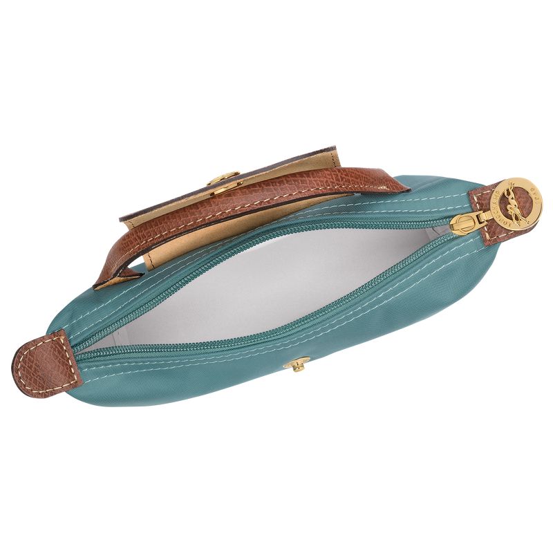 Longchamp Le Pliage Original With Handle Men Pouch Blue | Australia-960QTGXZP