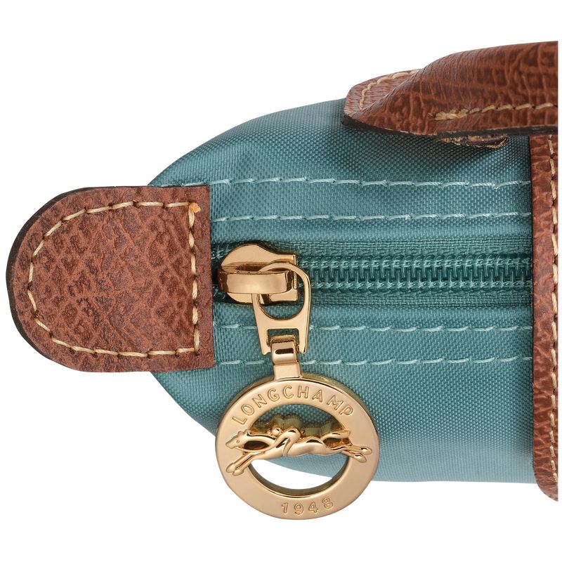 Longchamp Le Pliage Original With Handle Men Pouch Blue | Australia-960QTGXZP