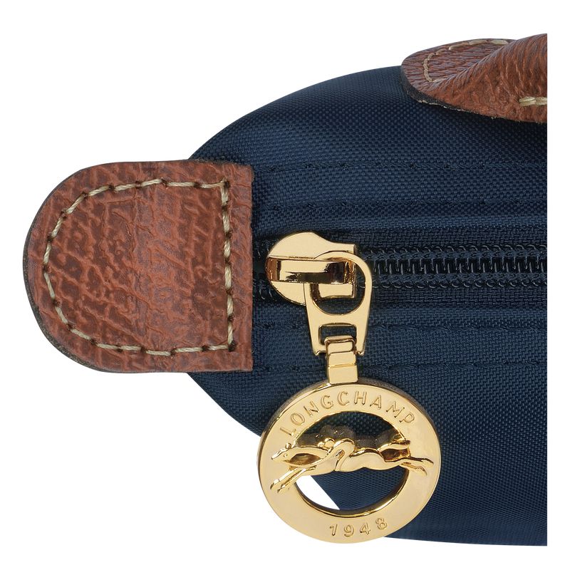 Longchamp Le Pliage Original With Handle Women Pouch Navy | Australia-920LRABQZ
