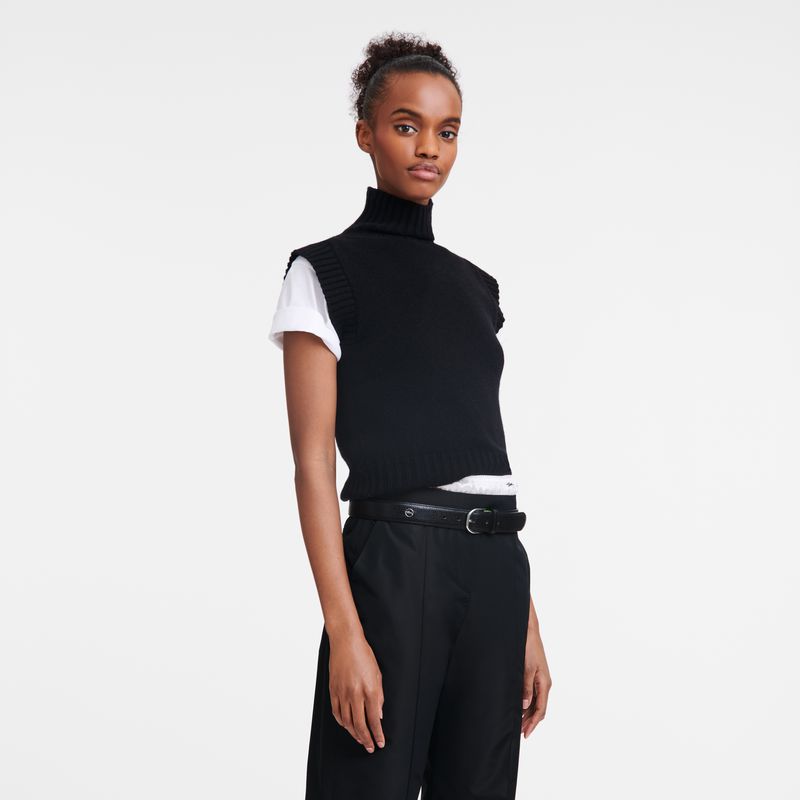 Longchamp Le Pliage Women Belt Black | Australia-386UPZEQR