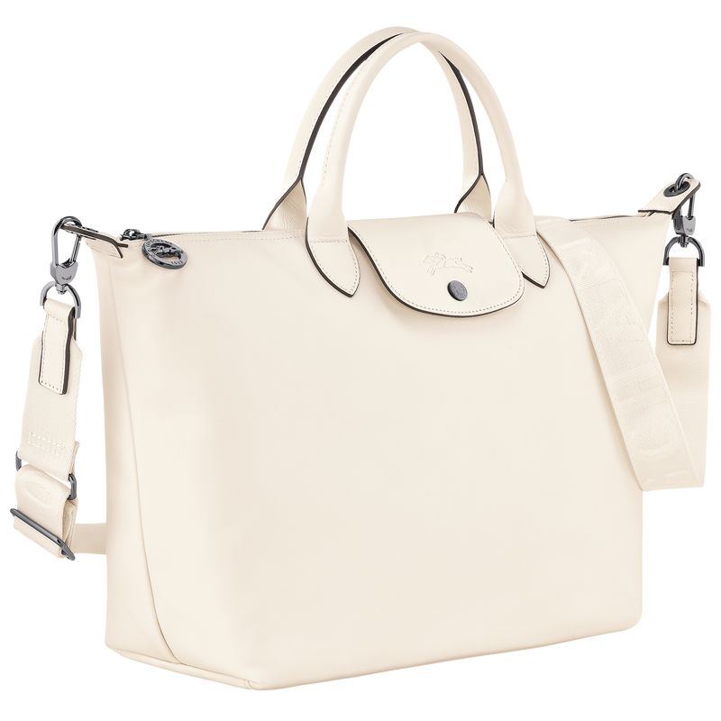 Longchamp Le Pliage Xtra L Men Handbag Cream | Australia-193MLEYSD
