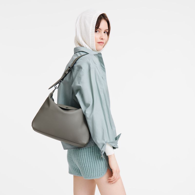 Longchamp Le Pliage Xtra M Women Hobo Bag Grey | Australia-352QHVIUR