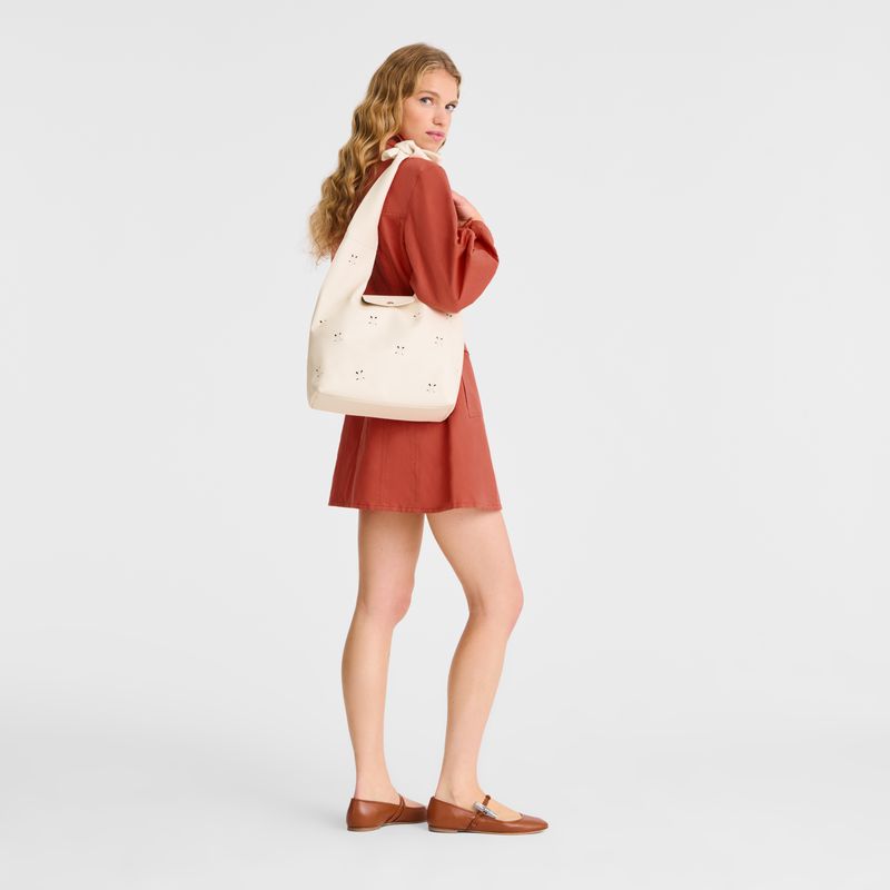 Longchamp Le Pliage Xtra M Women Shoulder Bag Cream | Australia-570IUBQMP