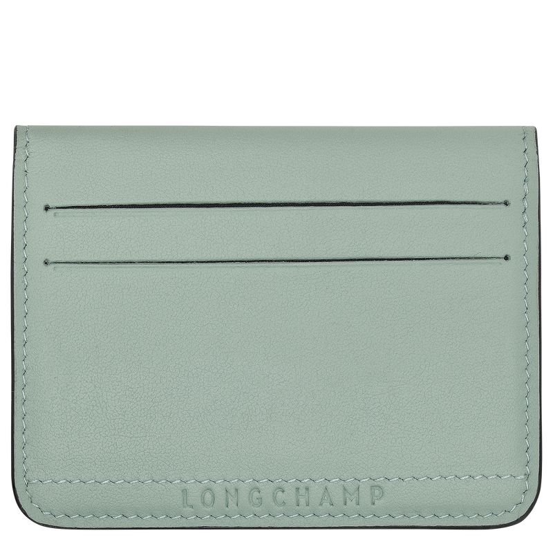 Longchamp Le Pliage Xtra Men Card Holder Blue Green | Australia-587XMVQFA