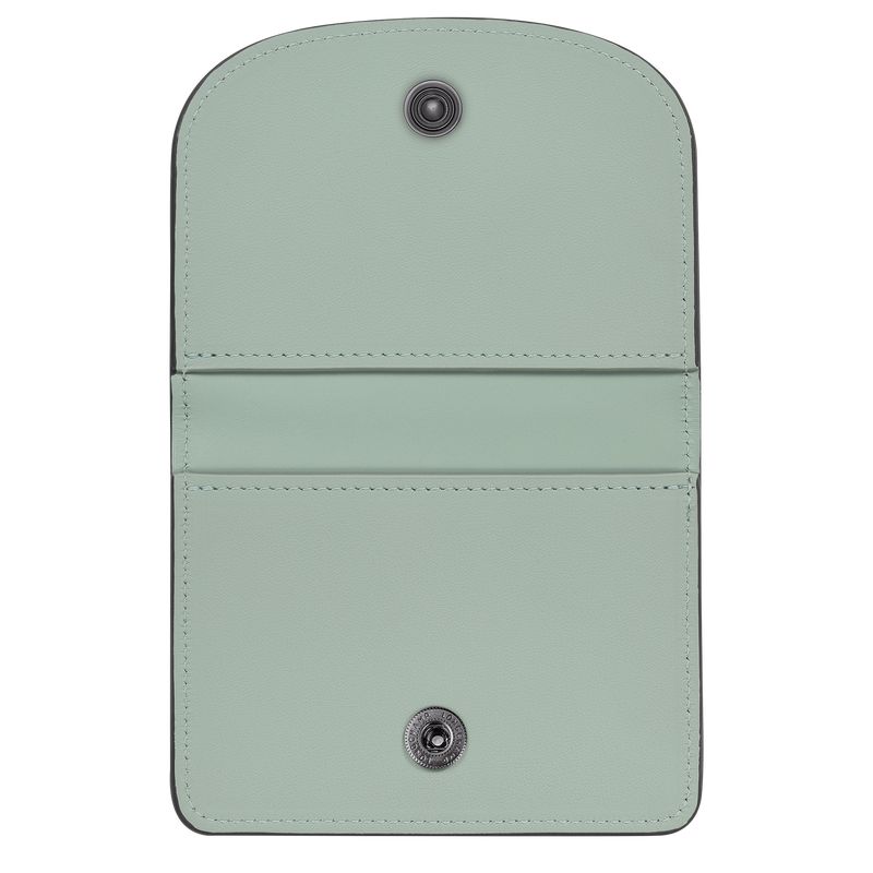 Longchamp Le Pliage Xtra Men Card Holder Blue Green | Australia-587XMVQFA