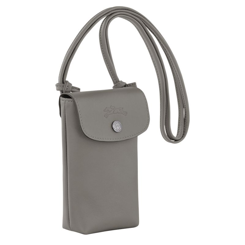 Longchamp Le Pliage Xtra With Leather Lace Men Phone Case Beige | Australia-932QLUYVE