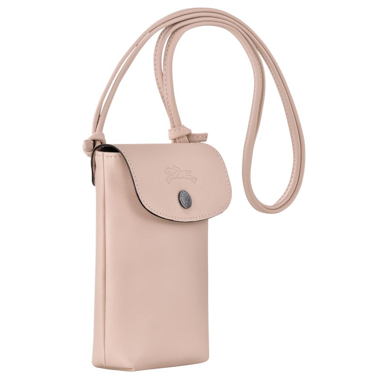 Longchamp Le Pliage Xtra With Leather Lace Men Phone Case Beige | Australia-764PAKJNQ
