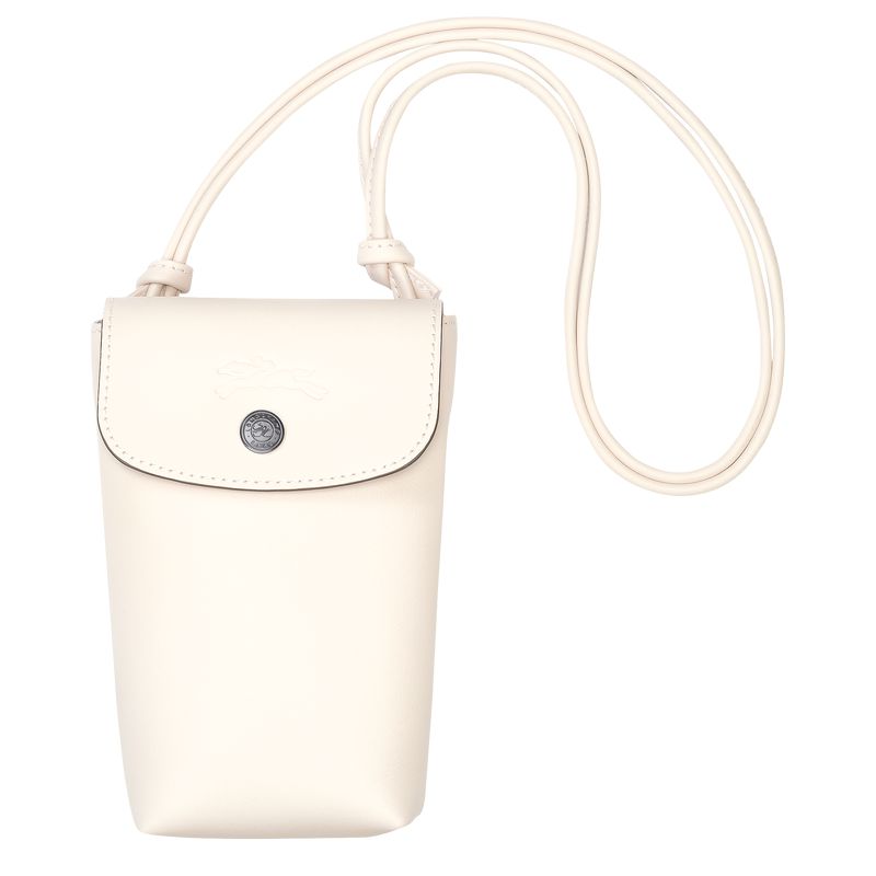 Longchamp Le Pliage Xtra With Leather Lace Men Phone Case Cream | Australia-273AYBCZG