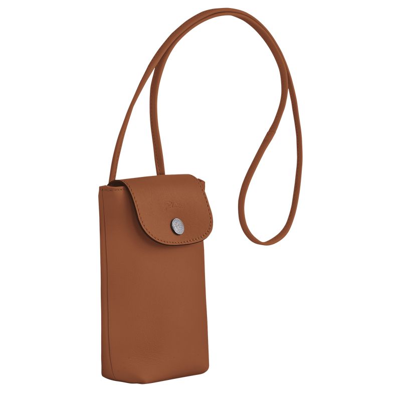 Longchamp Le Pliage Xtra With Leather Lace Men Phone Case Brown | Australia-841TIKOSZ