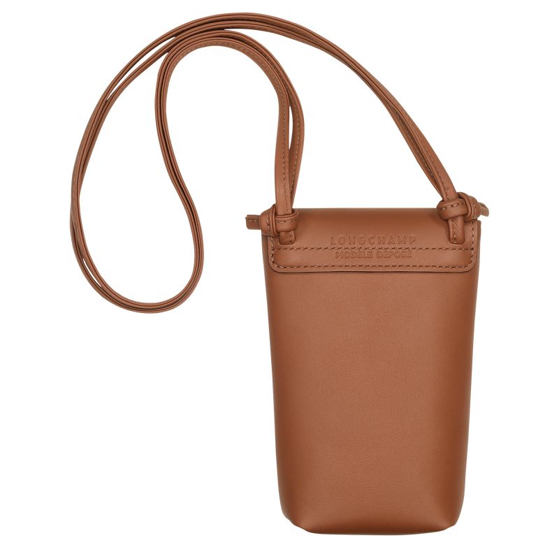 Longchamp Le Pliage Xtra With Leather Lace Men Phone Case Brown | Australia-841TIKOSZ